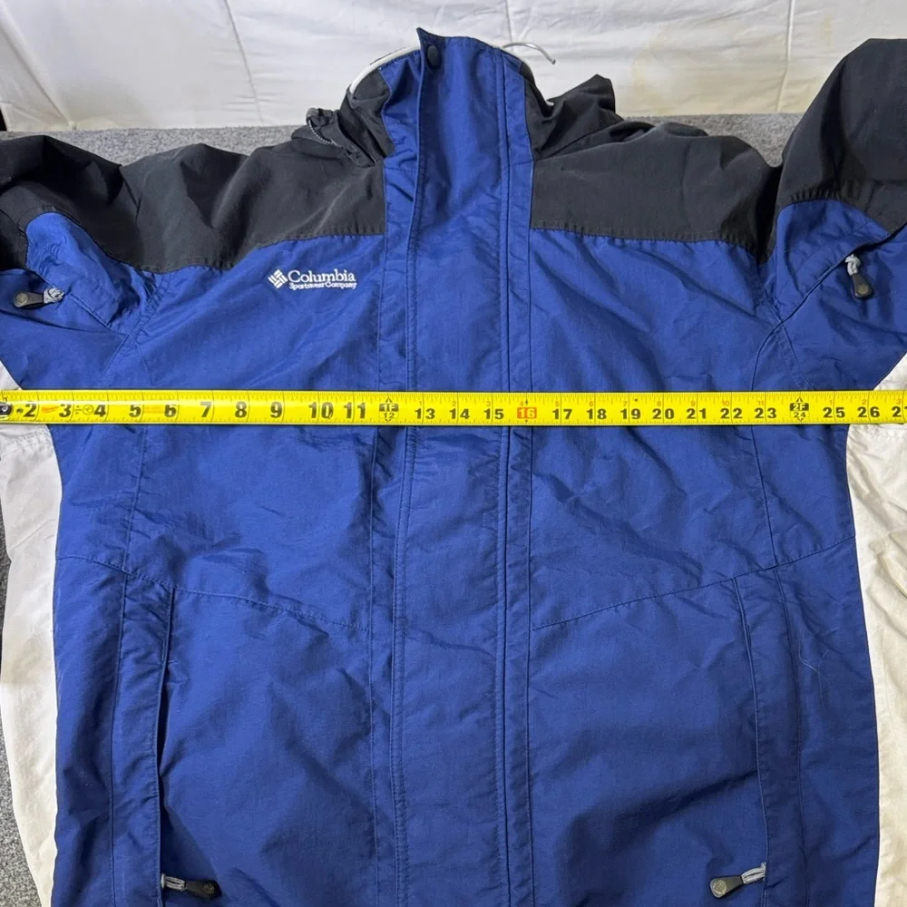 Columbia‎ Interchange Jacket Blue Black Hooded Outdoor Men’s Large
